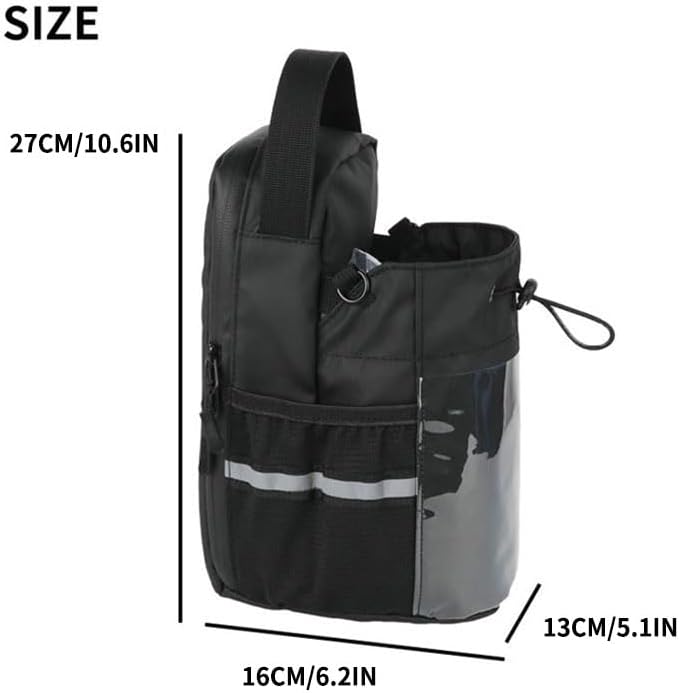 Magnetic Gym Bag for Men & Women – Strong Magnetic Water Bottle Holder & Touch-Screen Phone Pocket | Adjustable Strap Sling Bag for Gym, Travel, Sports | Keep Items Secure & Off Dirty Floors - Image 5