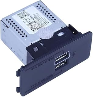 Dual USB Charger Socket for Volvo, Compatible with XC90 XC60 S90 S60 V90 V60 XC40 2015-2023, Center Console USB Interface Module, Replacement for Part# 31407038