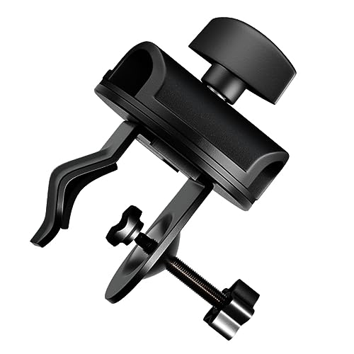 Toddmomy Mic Clip Microphone Boom Arm Desk Mount Clamp Rotation Ergonomic Design for Live Performances Suitable for Handheld Microphones for Recording