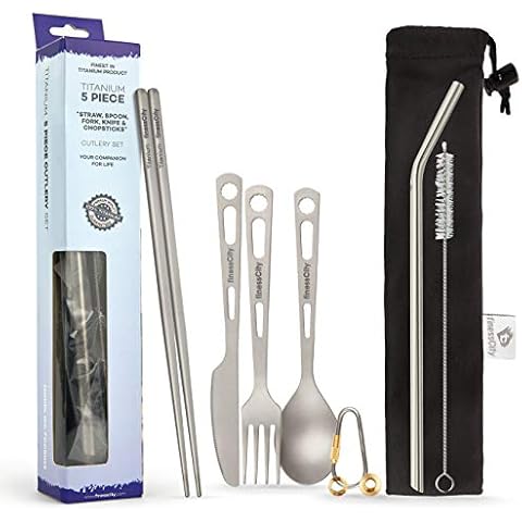 finessCity Titanium 5-Piece Cutlery Set Cover
