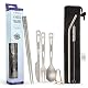 Titan Besteck Set von finessCity Ultraleichtes Utility-Besteck für Reisen und Camping