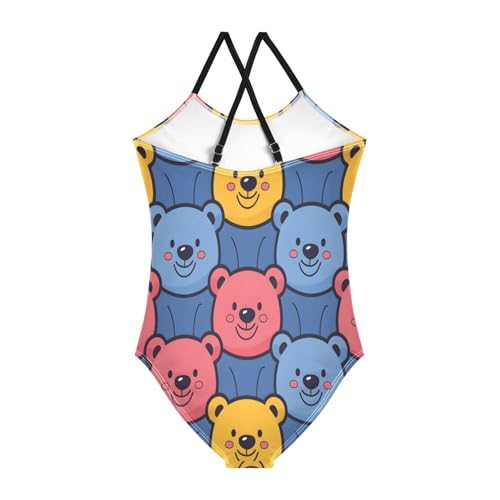 Bears Girls One-Piece Swimsuit Beach Bathing Suit2