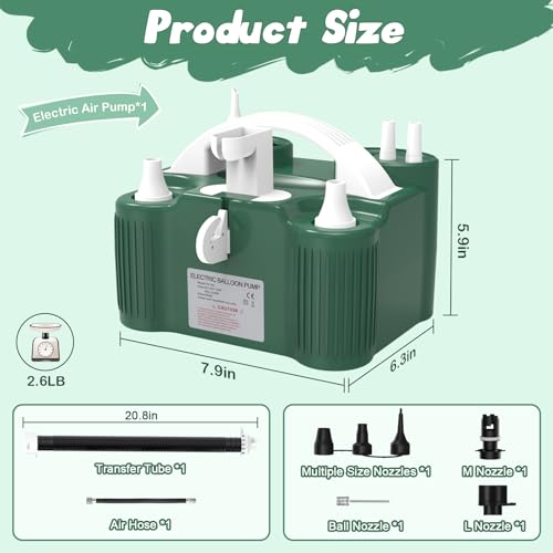 Image of chamvis Balloon Pump Electric, Balloon Air Pump Inflate Pump for Balloons: Blower Machine for Fast and Easy Filling Balloons