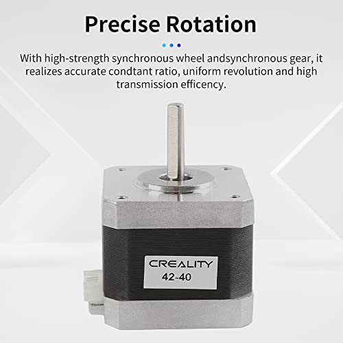 Creality Official 42-40 Stepper Motor, 3D Printer X/Y-Axis Extruder Stepping Motor 2 Phase 1A 1.8 Degree 0.4 N.m, Compatible With Cr-10 Series And Ender-3 Series X/Y/E-Axis （D-Shape） #TOP5