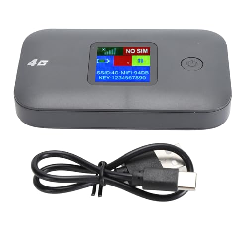 Image of Portable 4G Router Fast and Secure Connection for Mobile Phones Computers ABS Built in Battery