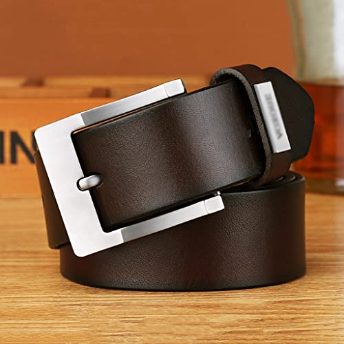 Belt men's genuine leather pin buckle cowhide first layer cowhide belt men's pants belt middle-aged casual youth3