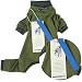 Klebriges Katzenhaar Kleidung, Pyjama für Katzen Pullover Warm für Katze Katzenoverall Fleece Jumper Katzenkostüm Mantel mit Rollkragen&Lange Ärmel für Katzen/Kitten(ArmeeGrün, S)