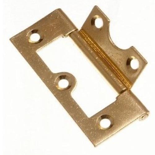 Merriway® BH00055 63mm Electro Brassed Flush Hinge (Pack of 8)
