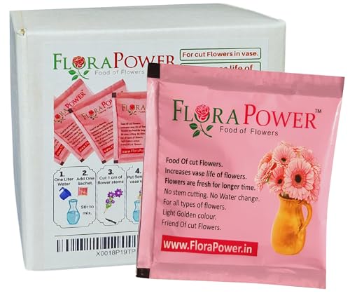 FloraPower - Food of Flowers , Flower Food (Sachets, 10 Pieces), Granules