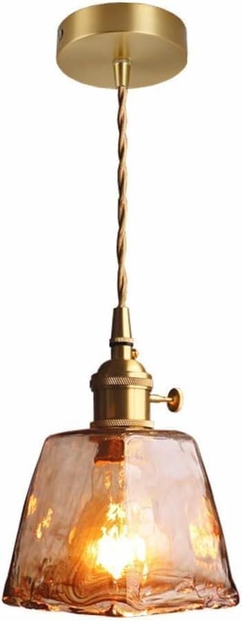 Lustre américain rétro laiton luminaire suspendu réglable salon