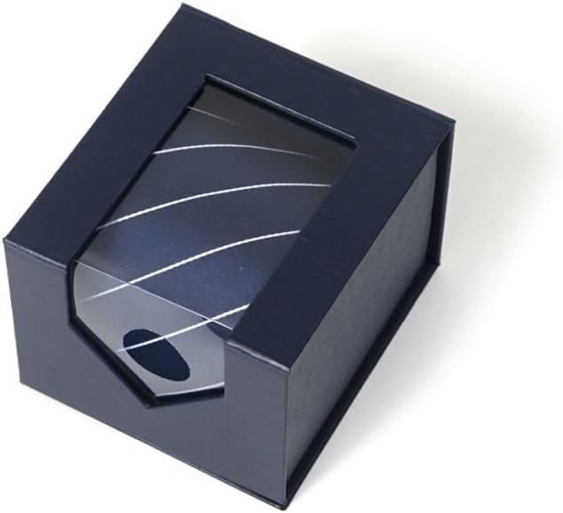 Man Business Formal Wear Oblique Stripes Tie Set Transparent Gift Box Gift-giving Wedding Festival