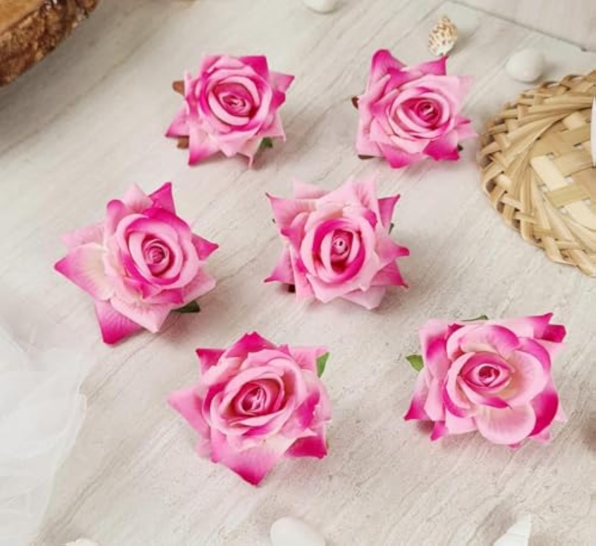 Artificial Rose Velvet Flower for Puja Decoration