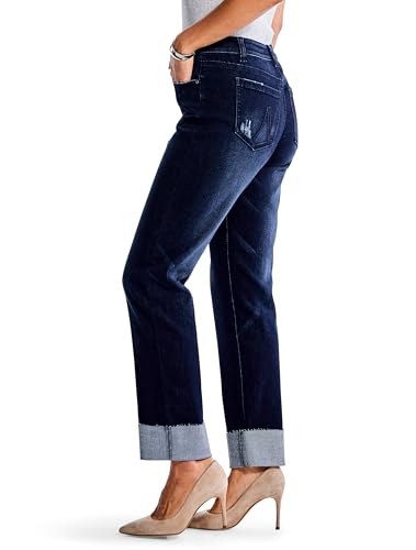 NIC+ZOE Women's Petite 26" Mid Rise Boyfriend Jeans3