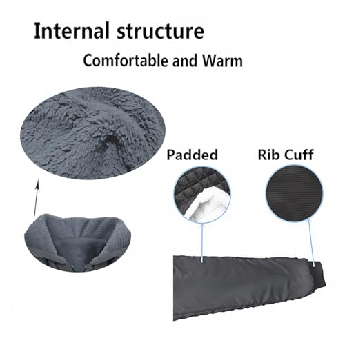 Image of MINANUO Zip Up Hoodie Men Warm Heavyweight Sherpa Lined Fleece Hoody Jacket Winter Coats