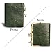 PofeeXIO Womens Wallet RFID Small Compact Bifold Leather Vintage Wallet,Ladies Coin Purse with Zipper and Kiss Lock (Green)