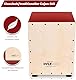 Pyle Cajon Instrument für Kinder & Erwachsene, Sitztrommel Instrumente handgemacht aus Holz (Birke), mit Snare, Trommel für Einsteiger & Profi, Schlagwerk mit abgerundeten Kanten, Rot