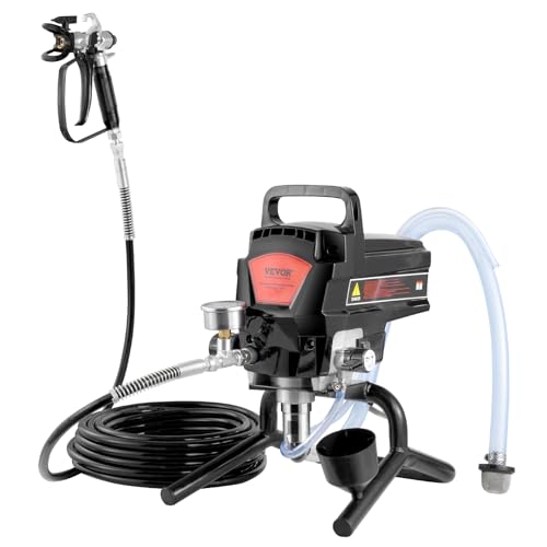 VEVOR Stand Airless Paint Sprayer, 950W 3000PSI High Efficiency Electric Airless Sprayer, Fine and Even Painting Effect, Handheld Paint Sprayers for Home Interior and Exterior Furniture and Fences by VEVOR - Used condition - CA$181.75
