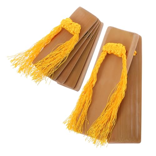 GLSTOY Bamboo Kuaiban Traditional Chinese Handmade Percussion Instrument for Adults Musicians