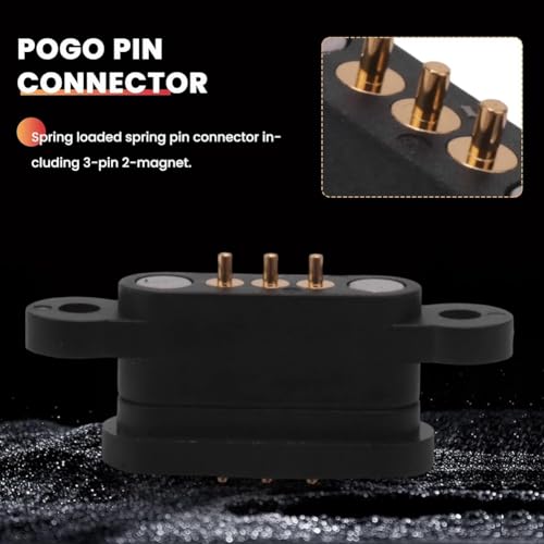 Pogo Pin magnético de 3 pines y 2,3 mm con conector de resorte macho y hembra para PCB 7