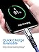 AINOPE 2-Pack USB C Cable [Never Rupture] 3.1A Fast Charging, [6.6FT+6.6FT] Type-C Cable Charger Zinc Alloy Fabric Braided USB A to USB C Cord Compatible Galaxy S20 Note 9 S9 S8 Plus S10, V30,V20,G6