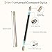 Double-Tipped Stylus, Stylus Pen for Touchscreen, High Sensitivity, Magnetic Caps, Stylus Pen for iPhone, iPad, Android, Galaxy Microsoft,Chromebook Tablet,Compatible with Capacitive Touch Screen