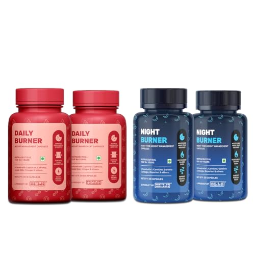 Image of What's Up Wellness Daily + Night Burner Combo | GLP1 for Weight Loss, Boosts Metabolism and Curbs Cravings | 24-Hour Weight Management | Burn Fat Day & Night