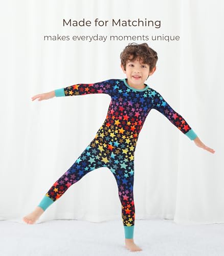 Image of Toddler Boys Girls Clothes Viscose from Bamboo Long Sleeve Top and Pants Clothing Set Soft 2Pcs Kid Outfit
