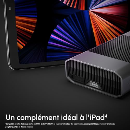 SanDisk G DRIVE PROJECT disque dur externe 8 To 7200 trmin USB Type C 3.2 Gen 2 3.1 Gen 2 Neuf - vue 7