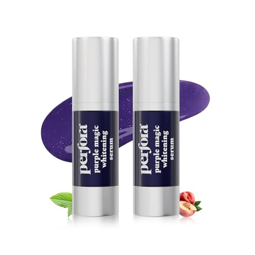 Image of Perfora Purple Magic Whitening Serum, 60ml | Purple Toothpaste For Teeth Whitening | Tooth Stain Removal |Enamel Safe & Effective Teeth Whitener | Apple Peach,Pack Of 2