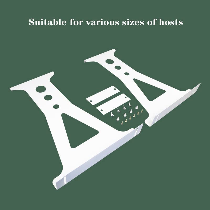 Salvaspazio Supporto CPU sotto scrivania - Supporto for Case Tower for PC da Tavolo - Larghezza Regolabile - Staffa for Appendere Case Host PC con Supporto CPU per Case(Bianco,480mm)