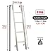 FAFACAI Bunk Bed Ladder Metal Bunk Bed Ladder with Mounting Brackets Included, Adjustable Heavy Duty Household Loft Car Dorm RV Climb Ladder, Max Load 330lbs (Size : 140cm/55) (OneColor 140cm/55)