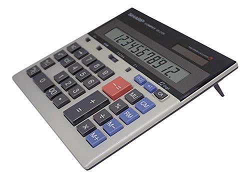 Sharp QS-2130 12-Digit Commercial Desktop Calculator with Kickstand, Arithmetic Logic, Battery and Solar Hybrid Powered… - Image 7