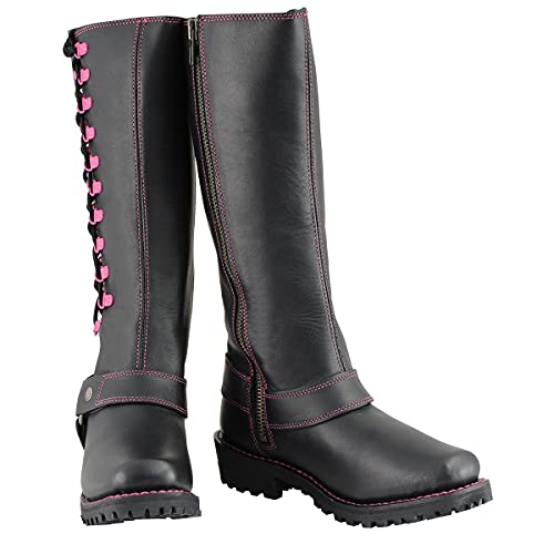Image of Milwaukee Leather Women's Premium Leather Motorcycle Harness Boots Collection MBL - 6
