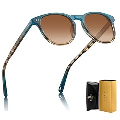 8-4. Ocean Blue Tortoise Frame Gradient Brown Lens