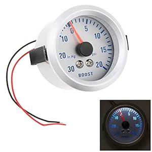 2″ 52mm 0~30in.Hg / 0-20PSI Auto Car Turbo Boost Gauge Meter
