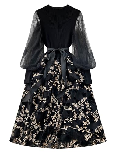 Robe de soirée chaude en tricot Ligne A pour sublimer votre silhouette en hiver