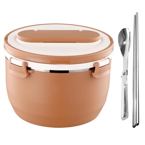 Euyehn Térmica - Recipiente Para Comida Caliente Con Cubiertos Incluidos - Contenedor Portátil Impermeable Multicompartimentos Para Trabajo Escuela Adultos Y Niños