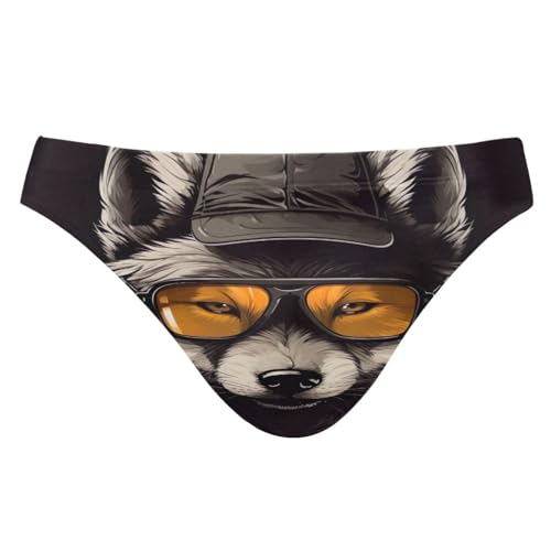 Wolf Men's Swimwear Sexy Bikini Solid Siwmming Briefs S 20854157