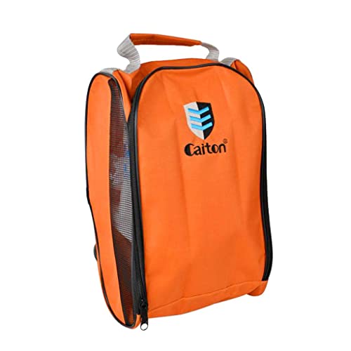 Leipupa Golf Shoes Bag Zipped Sports - Durable And Lightweight - Orange #TOP3