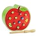 Produktbild Egosy Wooden Magnetic Catch Worm Game Frühe Lernspielzeug für Kinder Magnetisch Spielzeug Holz Geburtstagsgeschenke für Kinder(Apfel)