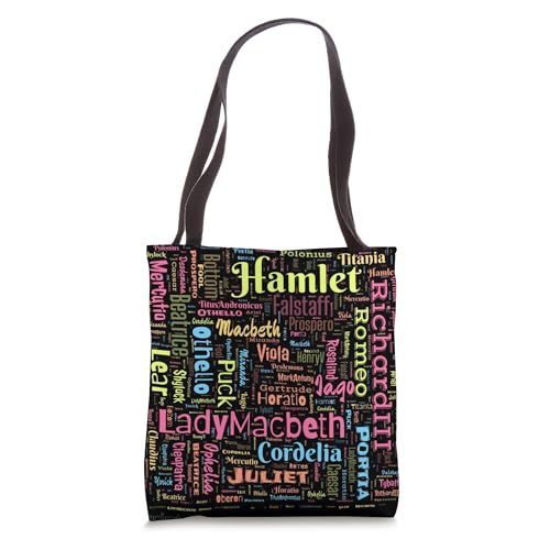 William Shakespeare Cast of Characters Tote Bag