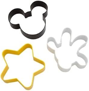 Disney Parks Exclusive Mickey Mouse Body Parts 3 Pc. Cookie Cutter Set