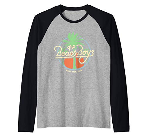 Beach Boys Fun Fun Fun Palm Tree Raglan Baseball Tee