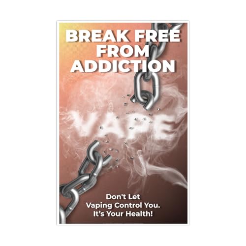 ToucanEd Break Free from Nicotine Addiction - Anti-Vaping Poster to