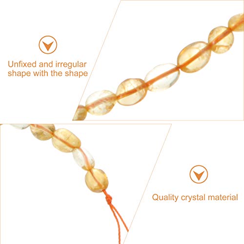 EXCEART Natural Citrino Contas para Fazer Jóias Unfinished Natural Forma Irregular Contas de Pedras