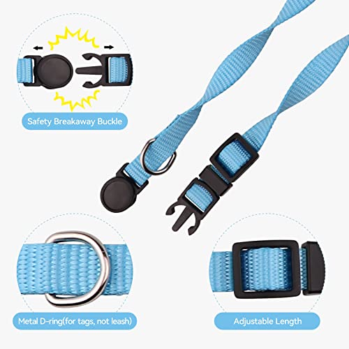 Mtliepte MT281742 16 Pcs Puppy Collars, Safety Buckle Puppy Collars For Litter Nylon Adjustable Puppy Collars For Small Puppies thumb #2
