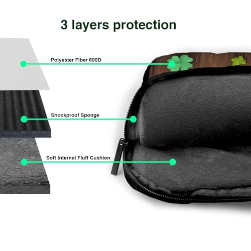Maletín para portátil impermeable 15.6 pulgadas marrón miniatura 4