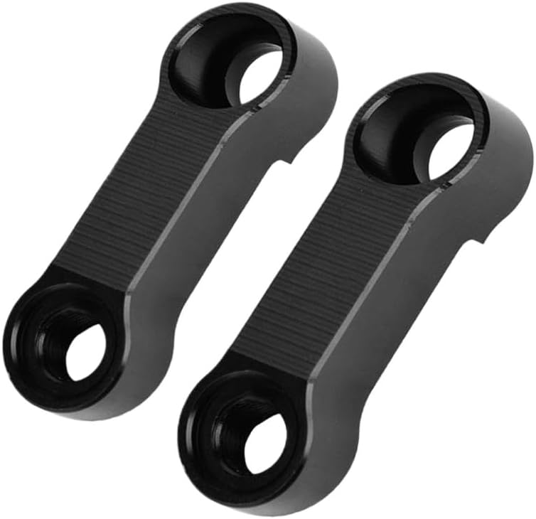 Motorcycle Rearview Mirrors Extension Adapter 2Pcs M10 M8 Aluminum Base Screw Bracket Compatible With Motorbike