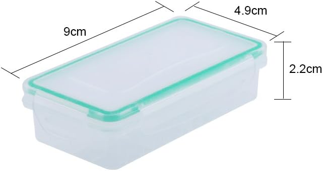 HAOX Battery Storage Box, Safe Battery Case Organized Dry Hard 2Pcs with Grooves for Hiking for 18650 Batteries for Travel