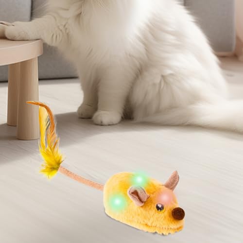 Jouet électrique pour chat : souris électronique en peluche télécommandée - 4